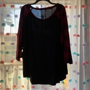 Plus size women’s quarter length shirt